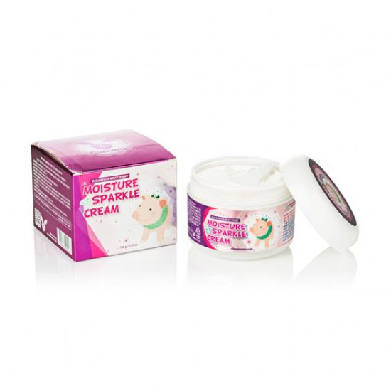 Зволожуючий крем для обличчя Elizavecca Milky Piggy Moisture Sparkle Cream з ефектом сяйва, 100 мл Зволожуючий крем для обличчя Elizavecca Milky Piggy Moisture Sparkle Cream з ефектом сяйва, 100 мл