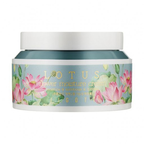 Зволожуючий крем для обличчя Jigott Flower Lotus Moisture Cream з екстрактом лотоса, 100 мл Зволожуючий крем для обличчя Jigott Flower Lotus Moisture Cream з екстрактом лотоса, 100 мл