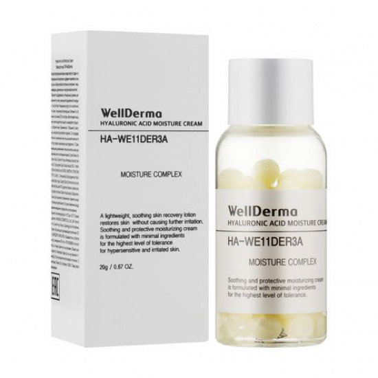 Увлажняющий крем для лица WellDerma Hyaluronic Acid Moisture Cream в капсулах, 20 г
Увлажняющий крем для лица WellDerma Hyaluronic Acid Moisture Cream в капсулах, 20 г