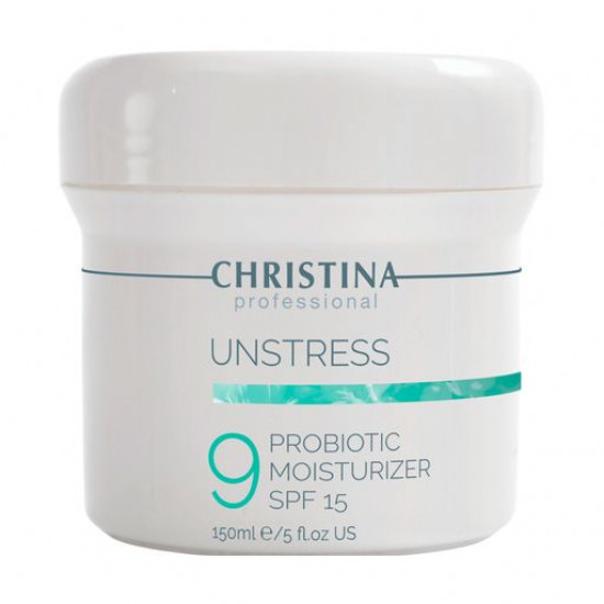 Зволожуючий засіб для обличчя з пробіотичною дією Christina Unstress 9 ProBiotic Moisturizer SPF 15, 150 мл Зволожуючий засіб для обличчя з пробіотичною дією Christina Unstress 9 ProBiotic Moisturizer SPF 15, 150 мл