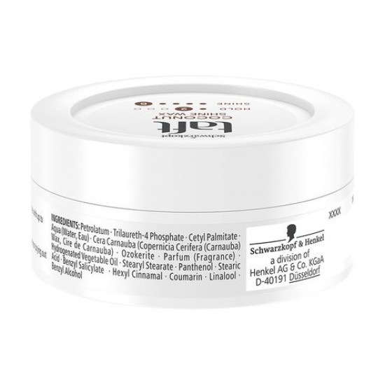 Taft Coconut Shine Waks wax for a hair shine, fixing of Hold 2, 75 ml Taft Coconut Shine Waks wax for a hair shine, fixing of Hold 2, 75 ml