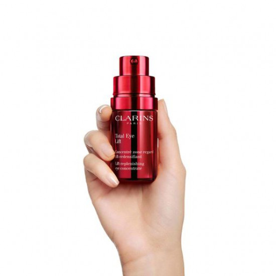 Wosstanawliwaueschtschi a concentrate for skin around eyes of Clarins Total Eye Lift-Replenishing Eye Concentrate, 15 ml Wosstanawliwaueschtschi a concentrate for skin around eyes of Clarins Total Eye Lift-Replenishing Eye Concentrate, 15 ml