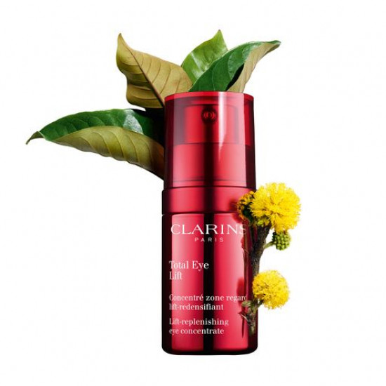 Wosstanawliwaueschtschi a concentrate for skin around eyes of Clarins Total Eye Lift-Replenishing Eye Concentrate, 15 ml Wosstanawliwaueschtschi a concentrate for skin around eyes of Clarins Total Eye Lift-Replenishing Eye Concentrate, 15 ml