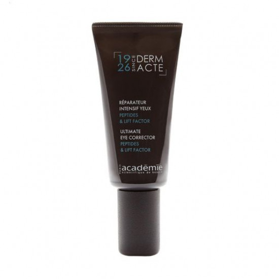 Відновлюючий крем-коректор для шкіри навколо очей Academie Derm Acte Ultimate Eye Corrector з пептидами та ліфтинг-фактором, 15 мл Відновлюючий крем-коректор для шкіри навколо очей Academie Derm Acte Ultimate Eye Corrector з пептидами та ліфтинг-фактором, 15 мл