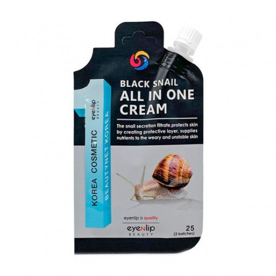 Wosstanawliwaueschtschi cream for the person Eyenlip Black Snail All In One Cream with a black snail, 25 g Wosstanawliwaueschtschi cream for the person Eyenlip Black Snail All In One Cream with a black snail, 25 g