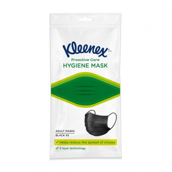Protective Kleenex Hygiene Mask face pack, 5 pieces Protective Kleenex Hygiene Mask face pack, 5 pieces