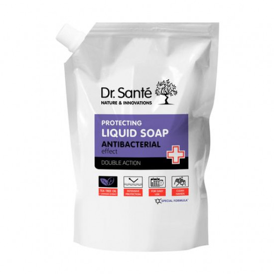 Захисне рідке мило Dr. Sante Antibacterial Double Action антибактеріальний ефект, 500 мл (запаска) Захисне рідке мило Dr. Sante Antibacterial Double Action антибактеріальний ефект, 500 мл (запаска)