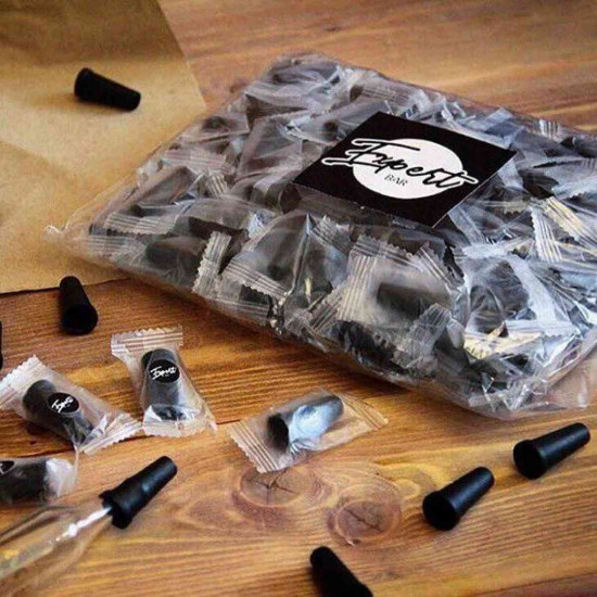 Disposable mouthpieces internal cone of 100 pieces (black) Disposable mouthpieces internal cone of 100 pieces (black)
