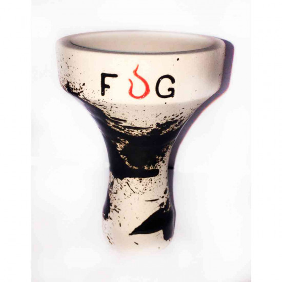 Bowl for a hookah of FOG Assasin 1/2 (Fog Assasin) White with black spots Bowl for a hookah of FOG Assasin 1/2 (Fog Assasin) White with black spots