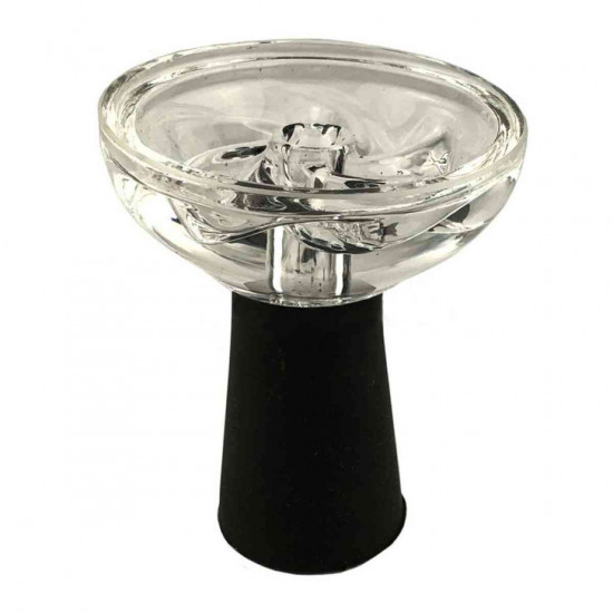 Bowl glass on a silicone leg Bowl glass on a silicone leg