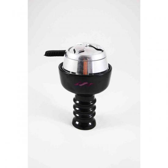 Bowl of Upgrade Form Upg (Upgrade of forms Upg) UA fanet black glazed for a hookah Bowl of Upgrade Form Upg (Upgrade of forms Upg) UA fanet black glazed for a hookah