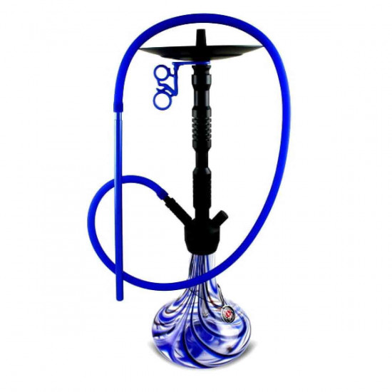 Hookah of Amy Deluxe 073.01 (Amy Delux) of Alu Sierra black-blue PSMBK - BU Hookah of Amy Deluxe 073.01 (Amy Delux) of Alu Sierra black-blue PSMBK - BU