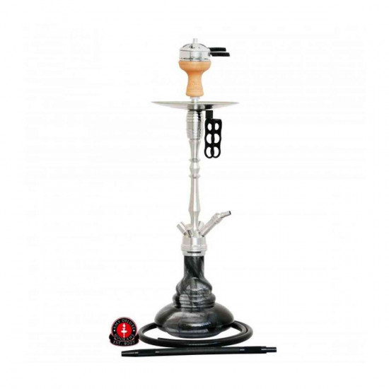 Кальян Amy Deluxe SS07 Palm Steel (Эми Делюкс) с черной колбой Кальян Amy Deluxe SS07 Palm Steel (Эми Делюкс) с черной колбой
