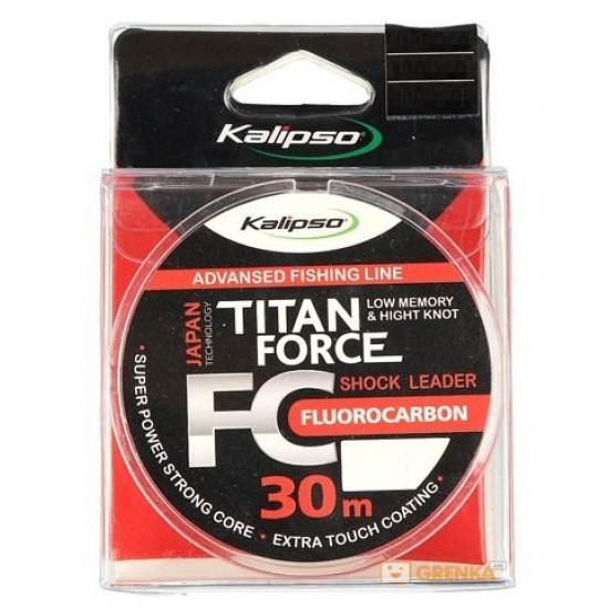 Флюорокарбон Kalipso Titan Force FC Leader 30м 0.14мм (3906006) Флюорокарбон Kalipso Titan Force FC Leader 30м 0.14мм (3906006)
