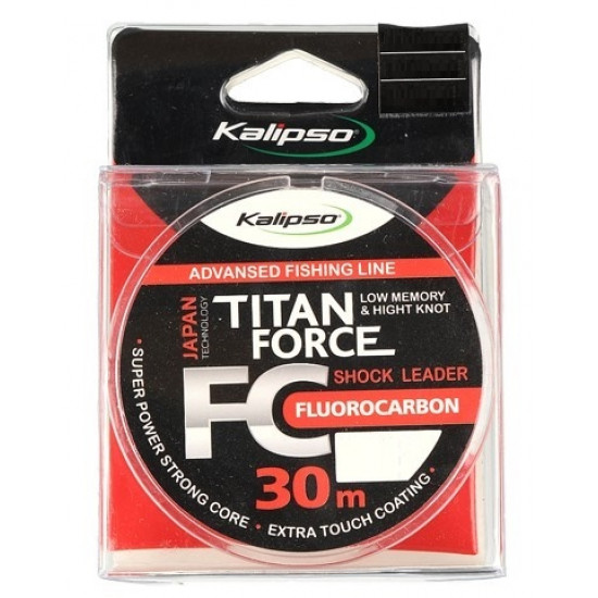 Kalipso Titan Force FC Leader fluorocarbon of 30 m 0.18 mm (3906008) Kalipso Titan Force FC Leader fluorocarbon of 30 m 0.18 mm (3906008)