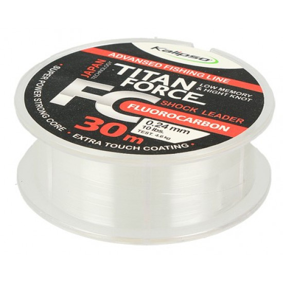 Kalipso Titan Force FC Leader fluorocarbon of 30 m 0.18 mm (3906008) Kalipso Titan Force FC Leader fluorocarbon of 30 m 0.18 mm (3906008)
