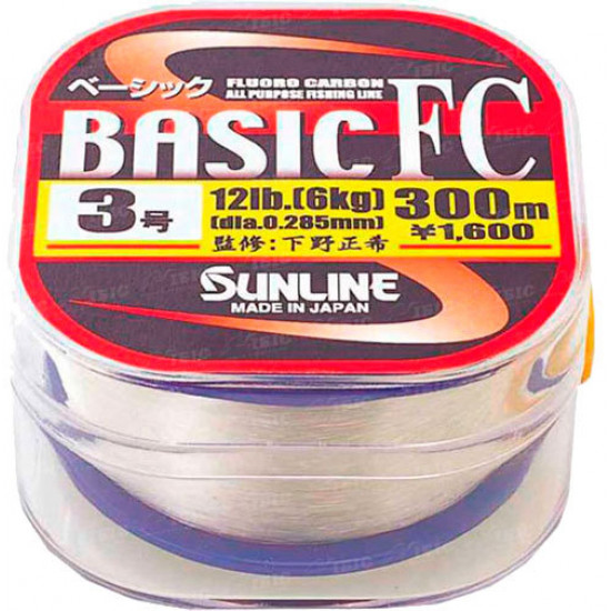 Fluorocarbon of Sunline Basic FC of 300 m #25/026мм 10LB Fluorocarbon of Sunline Basic FC of 300 m #25/026мм 10LB