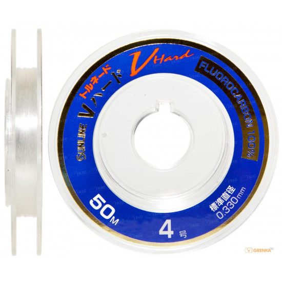 Sunline FC Tornado V Hard HG fluorocarbon of 50 m #4 033 mm 8 kg (1658.03.70) Sunline FC Tornado V Hard HG fluorocarbon of 50 m #4 033 mm 8 kg (1658.03.70)