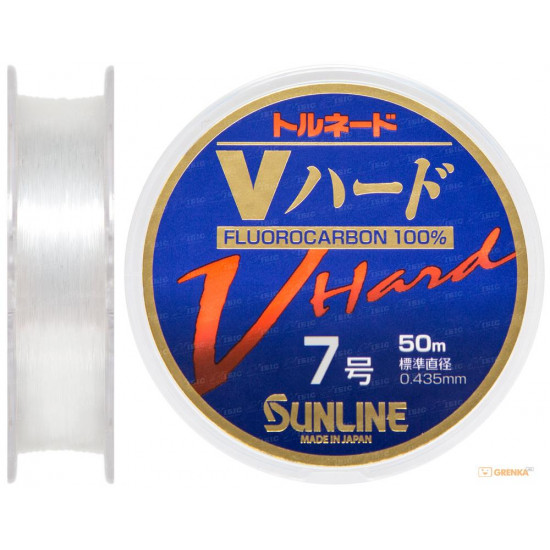 Sunline FC Tornado V Hard HG fluorocarbon of 50 m #7 0435 mm 15 kg (1658.03.73) Sunline FC Tornado V Hard HG fluorocarbon of 50 m #7 0435 mm 15 kg (1658.03.73)