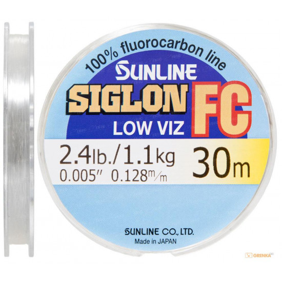 Флюорокарбон Sunline SIG-FC 30м 0128мм 11кг поводковый Флюорокарбон Sunline SIG-FC 30м 0128мм 11кг поводковый