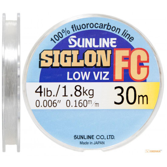 Флюорокарбон Sunline SIG-FC 30м 0160мм 18кг поводковый Флюорокарбон Sunline SIG-FC 30м 0160мм 18кг поводковый