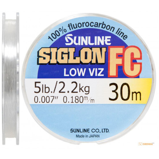 Sunline SIG-FC fluorocarbon of 30 m 0180 mm 22 kg flood Sunline SIG-FC fluorocarbon of 30 m 0180 mm 22 kg flood