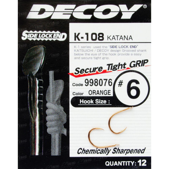 Крючок Decoy K-108 Katana 8 (15620348) Крючок Decoy K-108 Katana 8 (15620348)