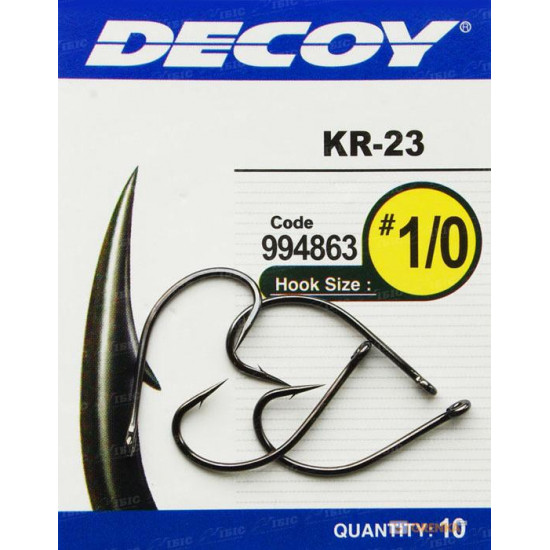 Hook of Decoy KR-23 Black Nickeled 3 Hook of Decoy KR-23 Black Nickeled 3