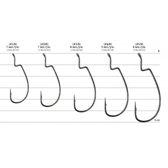Hook of Decoy Worm 21 Digging Hook 1/0 Hook of Decoy Worm 21 Digging Hook 1/0