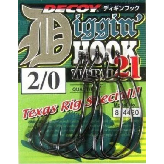 Hook of Decoy Worm 21 Digging Hook 4/0 Hook of Decoy Worm 21 Digging Hook 4/0