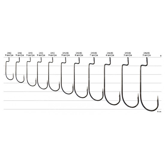 Hook of Decoy Worm 5 Offset 6 Hook of Decoy Worm 5 Offset 6
