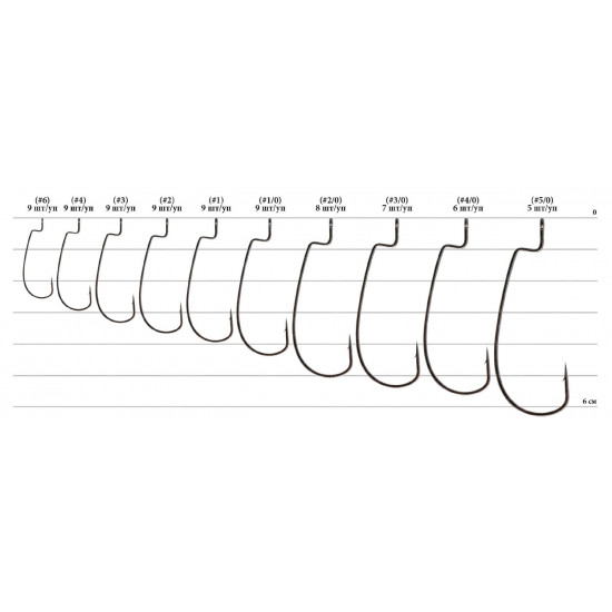 Hook of Decoy Worm 9 Upper Cut 4/0 Hook of Decoy Worm 9 Upper Cut 4/0