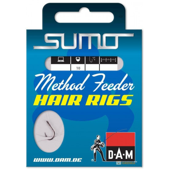 Hook with a lead of DAM Sumo Runner Hair No. 8, 10 pieces (black nickel) Hook with a lead of DAM Sumo Runner Hair No. 8, 10 pieces (black nickel)