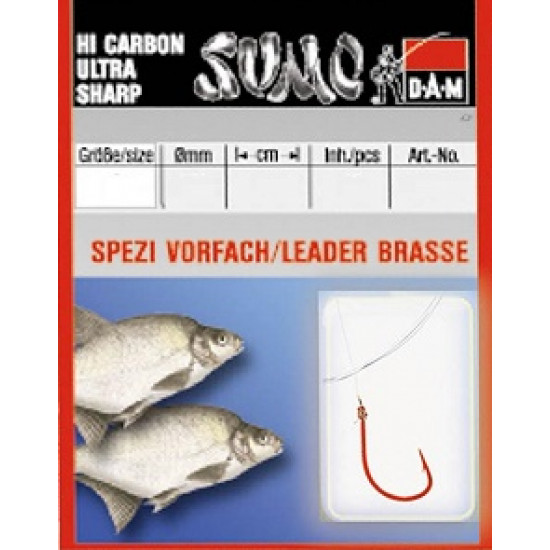 Hook with a lead of DAM Sumo Spezi Bream (bream) No. 10, 10 pieces (red) Hook with a lead of DAM Sumo Spezi Bream (bream) No. 10, 10 pieces (red)