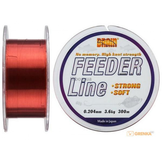 Fishing line of Brain Feeder 300 m 0.204 mm #1.5, 3.6 kg, 7.9 lb, c.: copper (18587002) Fishing line of Brain Feeder 300 m 0.204 mm #1.5, 3.6 kg, 7.9 lb, c.: copper (18587002)