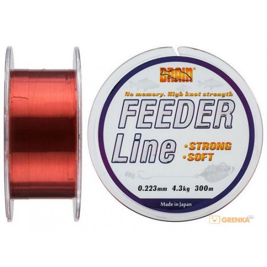 Леска Brain Feeder 300 m 0,223 mm #1.7, 4.3 kg, 9.5 lb, ц.: copper (18587003) Леска Brain Feeder 300 m 0,223 mm #1.7, 4.3 kg, 9.5 lb, ц.: copper (18587003)