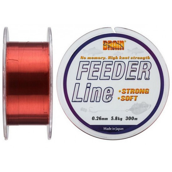 Fishing line of Brain Feeder 300 m 0.26 mm #2.5, 5.8 kg, 12.8 lb, c.: copper (18587005) Fishing line of Brain Feeder 300 m 0.26 mm #2.5, 5.8 kg, 12.8 lb, c.: copper (18587005)