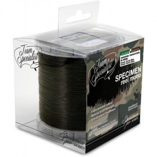 Fishing line of Lineaeffe TS Specimen Reel Mono of 0.255 mm 1000m/1094YDS FishTest of 9.9 kg (green-brown) (3600425) Fishing line of Lineaeffe TS Specimen Reel Mono of 0.255 mm 1000m/1094YDS FishTest of 9.9 kg (green-brown) (3600425)
