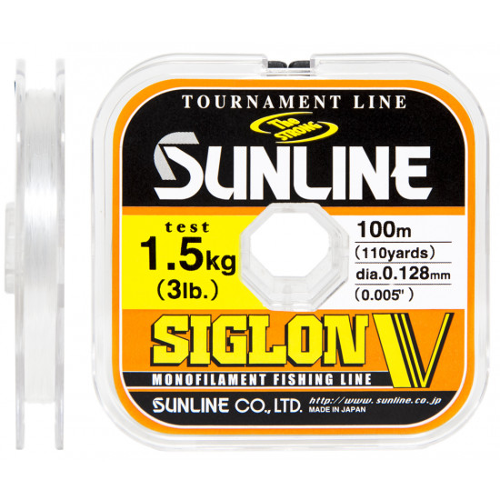 Ліска Sunline Siglon V 100м #06/0128мм 1,5кг Ліска Sunline Siglon V 100м #06/0128мм 1,5кг