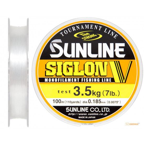 Fishing line of Sunline Siglon V of 100 m #12/0185мм 3.5 kg Fishing line of Sunline Siglon V of 100 m #12/0185мм 3.5 kg