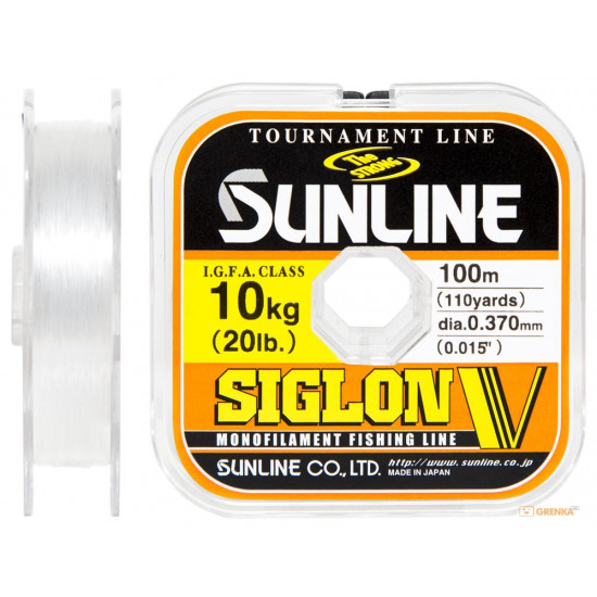 Ліска Sunline Siglon V 100м #5/037мм 10кг Ліска Sunline Siglon V 100м #5/037мм 10кг