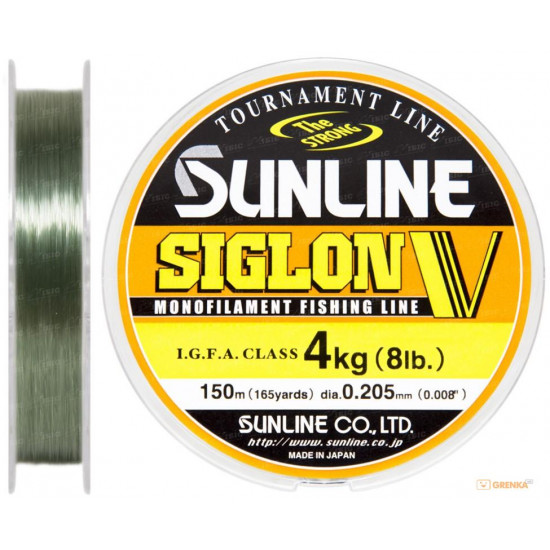 Ліска Sunline Siglon V 150м #15/0,205мм 4кг Ліска Sunline Siglon V 150м #15/0,205мм 4кг