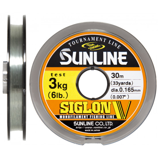 Ліска Sunline Siglon V 30м #10/0,165мм 3кг Ліска Sunline Siglon V 30м #10/0,165мм 3кг