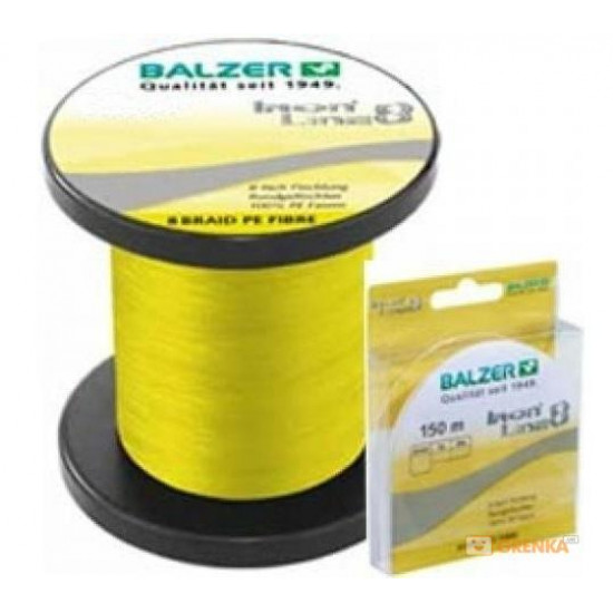 Shnur Balzer Iron Line 8x Yellow 150 of m of 0.12 mm 9.8 kg yellow (12661 012) Shnur Balzer Iron Line 8x Yellow 150 of m of 0.12 mm 9.8 kg yellow (12661 012)