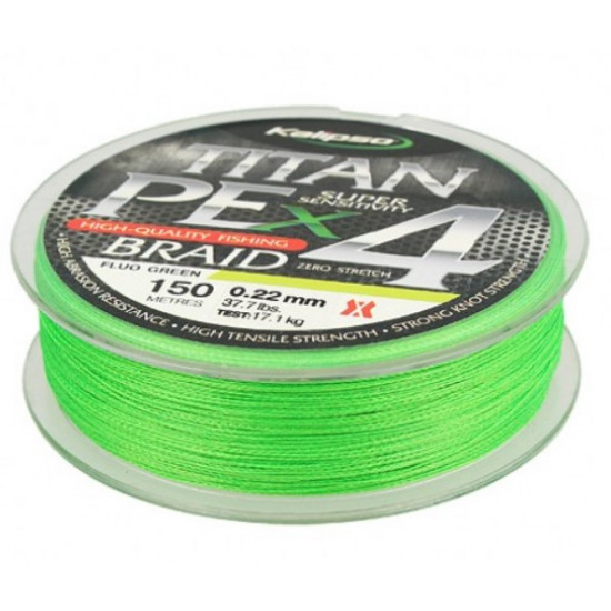 Шнур Kalipso Titan PE X4 FG 150м 0.20мм (4106010) Шнур Kalipso Titan PE X4 FG 150м 0.20мм (4106010)