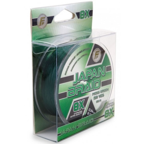 Shnur Lineaeffe FF Japan Braid 8X Moss Green of 135m-150yds 0.25 mm of FishTest-18.00kg (3009825) Shnur Lineaeffe FF Japan Braid 8X Moss Green of 135m-150yds 0.25 mm of FishTest-18.00kg (3009825)