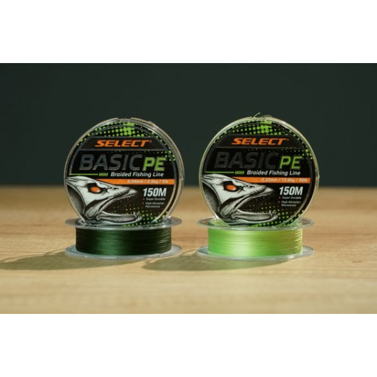 Шнур Select Basic PE 150m (салат.) 0.26mm 45LB/20.8kg (18701871) Шнур Select Basic PE 150m (салат.) 0.26mm 45LB/20.8kg (18701871)