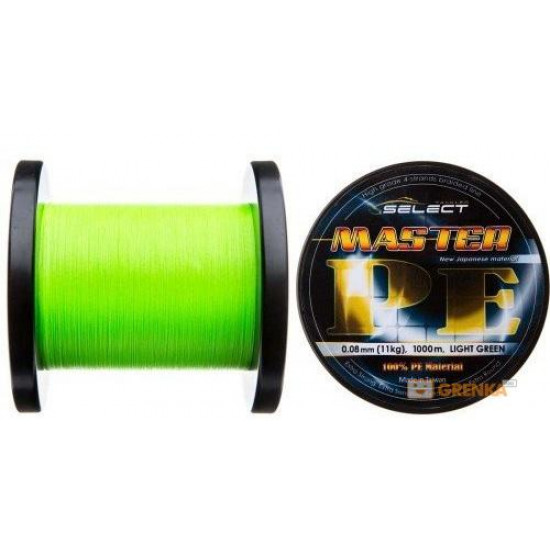Shnur Select Master PE 1000m (lime) 0.06 mm 9 kg (18700971) Shnur Select Master PE 1000m (lime) 0.06 mm 9 kg (18700971)