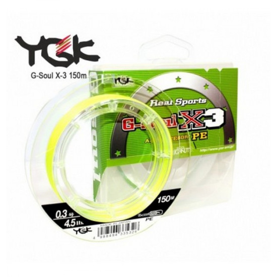 Shnur YGK G-Soul X3 - 100m #0.4/6lb c: light yellow (55450188) Shnur YGK G-Soul X3 - 100m #0.4/6lb c: light yellow (55450188)