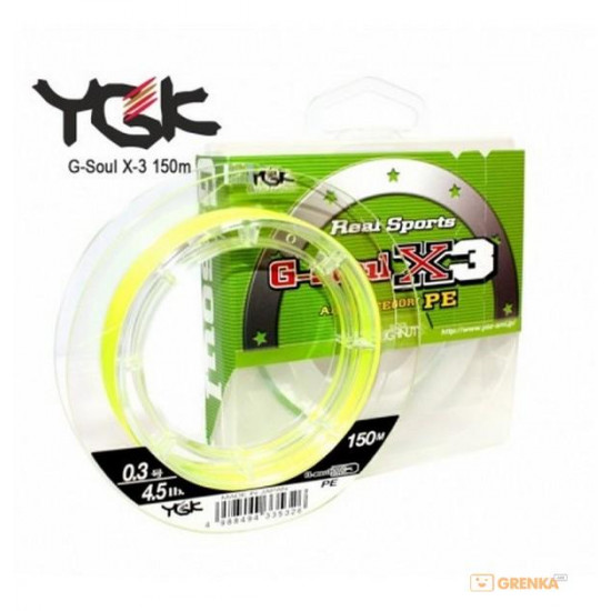 Шнур YGK G-Soul X3 - 100m #0.5/7.5lb ц:светло-жёлтый (55450189) Шнур YGK G-Soul X3 - 100m #0.5/7.5lb ц:светло-жёлтый (55450189)